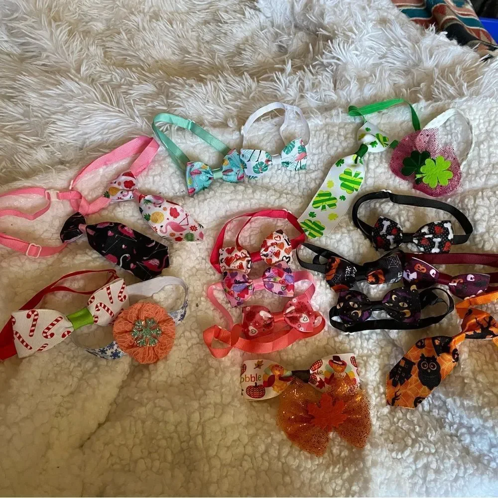 (18) Holiday Dog Collars